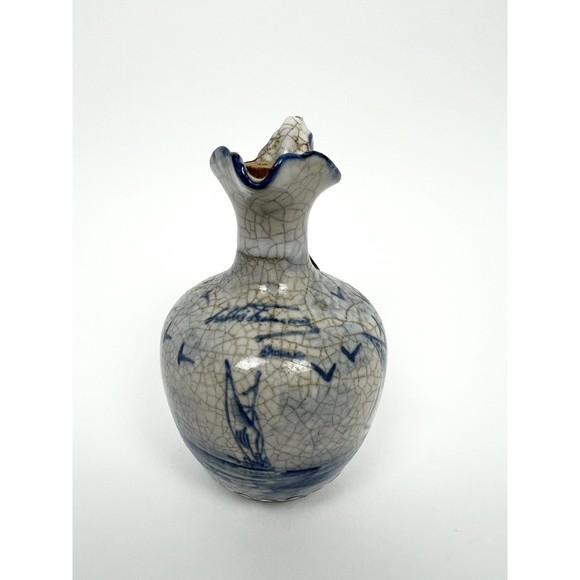 Vintage 1960s Lubbi Francois France Nautical Motif Ceramic Oinochoe Pitcher Jug - Picture 6 of 7